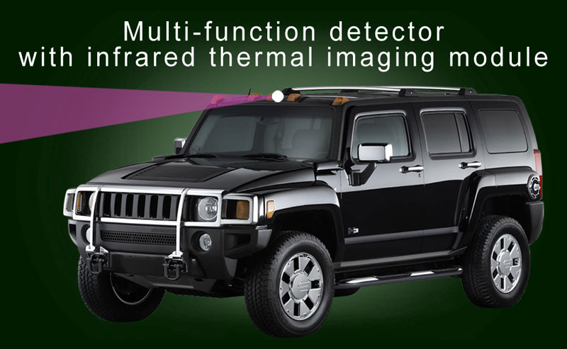 Multi-function detector with infrared thermal imaging module night driving system TIW5-360